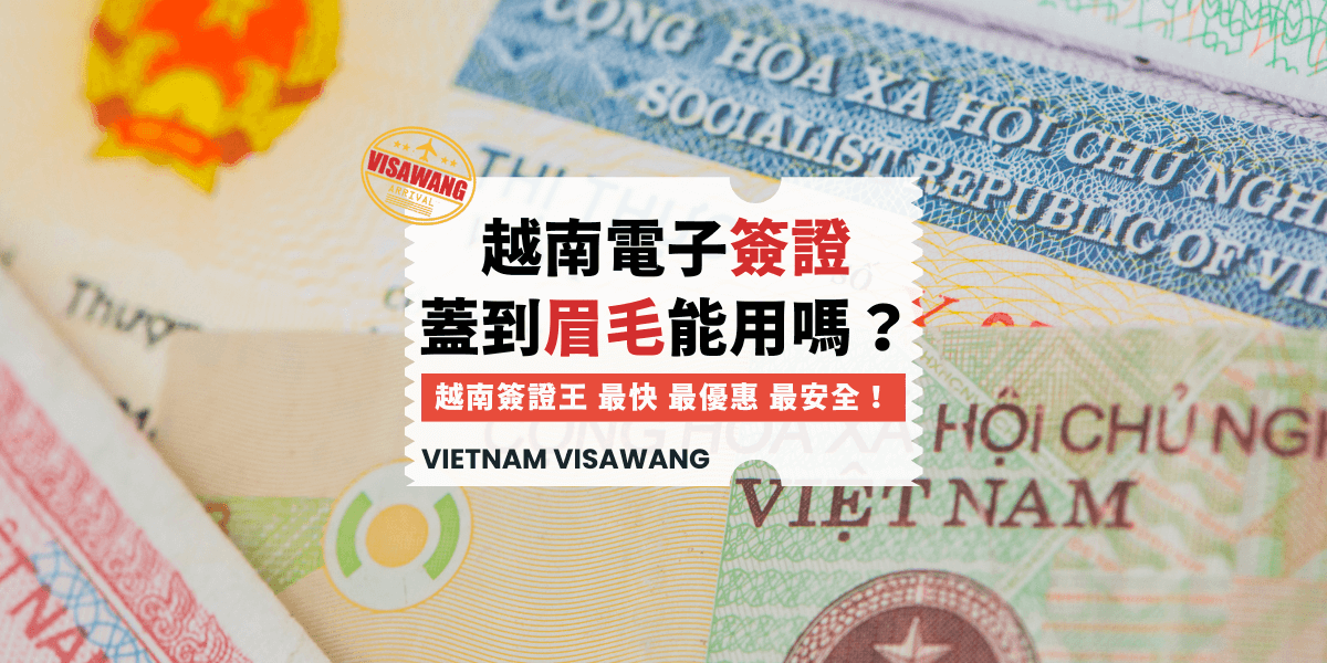 越南電子簽證蓋到眉毛