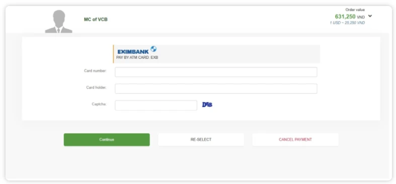 Vietnam e Visa Payment Process