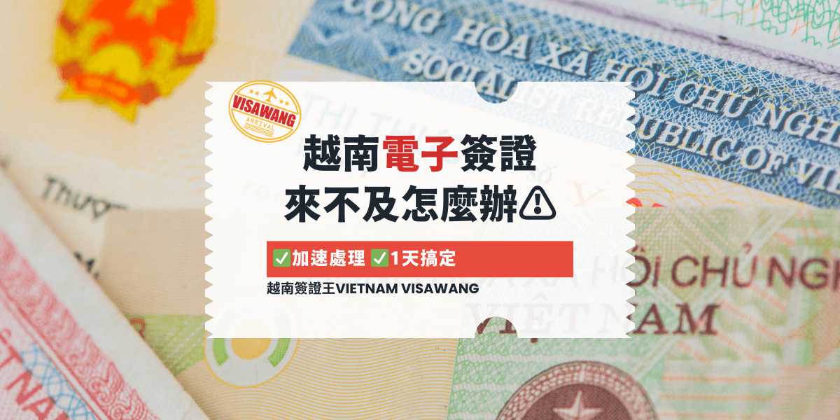 越南電子簽證 來不及怎麼辦