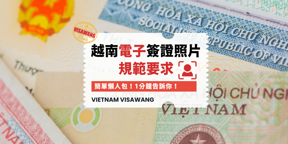 越南電子簽證照片規範要求